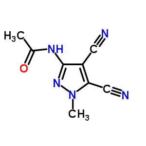 N-(4,5-二氰基-1-甲基-1H-吡唑-3-基)-乙酰胺结构式_54385-52-3结构式