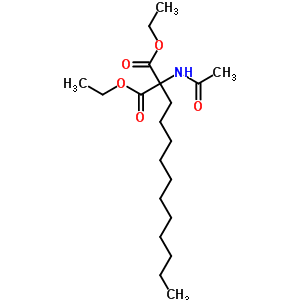 Diethyl 2-acetamido-2-undecyl-propanedioate Structure,5440-58-4Structure