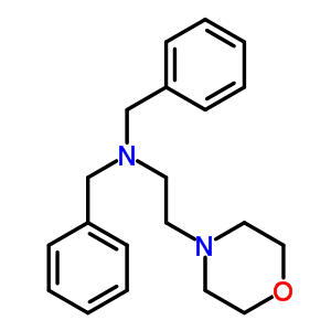 4-Morpholineethanamine,n,n-bis(phenylmethyl)- Structure,5440-86-8Structure