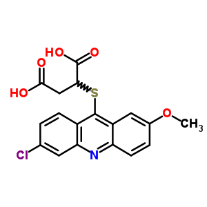 2-[(6-氯-2-甲氧基-9-吖啶)硫代]-丁二酸结构式_5442-51-3结构式