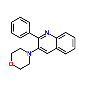 3-Morpholin-4-yl-2-phenyl-quinoline Structure,5443-61-8Structure