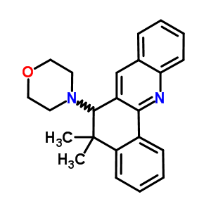 5,5-Dimethyl-6-(4-morpholinyl)-5,6-dihydrobenzo(c)acridine Structure,5443-68-5Structure