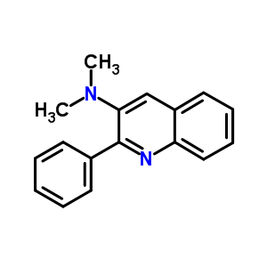 N,n-dimethyl-2-phenyl-quinolin-3-amine Structure,5444-19-9Structure