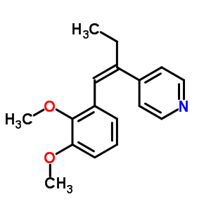 Pyridine,4-[1-[(2,3-dimethoxyphenyl)methylene]propyl]- Structure,5444-85-9Structure