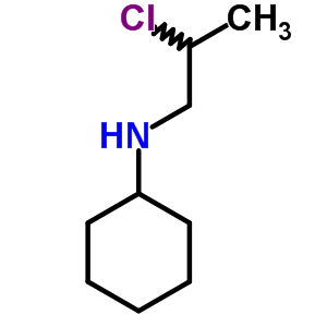 Cyclohexanamine,n-(2-chloropropyl)-, hydrochloride (1:1) Structure,5445-92-1Structure