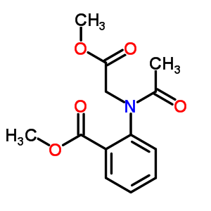 Benzoic acid,2-[acetyl(2-methoxy-2-oxoethyl)amino]-, methyl ester Structure,5446-19-5Structure