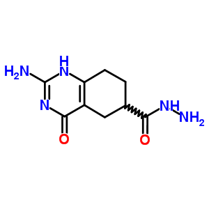 2-Amino-4-oxo-5,6,7,8-tetrahydro-1h-quinazoline-6-carbohydrazide Structure,5446-30-0Structure