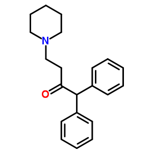 1,1-二苯基-4-(1-哌啶基)-2-丁酮盐酸盐结构式_5446-73-1结构式