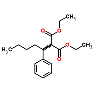 Diethyl 2-(1-phenylpentyl)propanedioate Structure,5447-69-8Structure