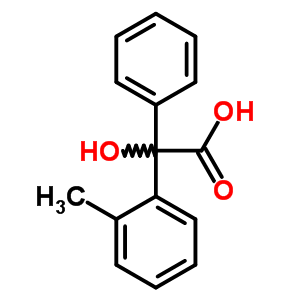 Benzeneacetic acid, a-hydroxy-2-methyl-a-phenyl- Structure,5448-09-9Structure