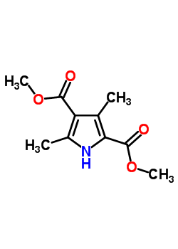 3,5-Dimethyl-1h-pyrrole-2,4-dicarboxylic acid dimethyl ester Structure,5448-17-9Structure