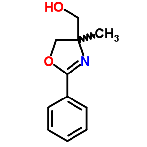 4-Oxazolemethanol,4,5-dihydro-4-methyl-2-phenyl- Structure,5448-32-8Structure