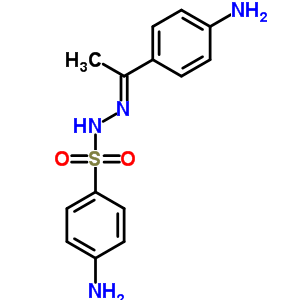 4-氨基-n-[1-(4-氨基苯基)亚乙基氨基]苯磺酰胺结构式_5448-79-3结构式