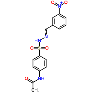 Benzenesulfonic acid,4-(acetylamino)-, 2-[(3-nitrophenyl)methylene]hydrazide Structure,5448-82-8Structure