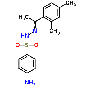 4-氨基-N-[1-(2,4-二甲基苯基)亚乙基氨基]苯磺酰胺结构式_5448-95-3结构式