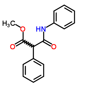 Benzeneacetic acid, a-[(phenylamino)carbonyl]-, methylester Structure,5449-36-5Structure