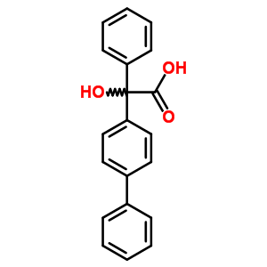 2-Hydroxy-2-phenyl-2-(4-phenylphenyl)acetic acid Structure,5449-51-4Structure