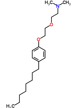 N,N-二甲基-2(2-(4-(2,4,4-三甲基正戊烷基)苯氧基)乙氧基)乙胺结构式_5450-56-6结构式