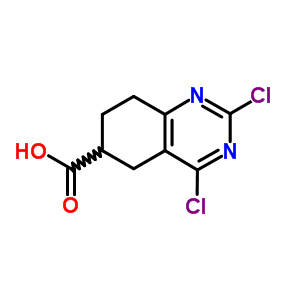 2,4-Dichloro-5,6,7,8-tetrahydroquinazoline-6-carboxylic acid Structure,5458-56-0Structure