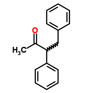 3,4-二苯基-2-丁酮结构式_54636-31-6结构式