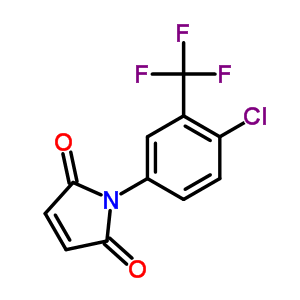 1-(4-Chloro-3-trifluoromethyl-phenyl)-pyrrole-2,5-dione Structure,54647-10-8Structure