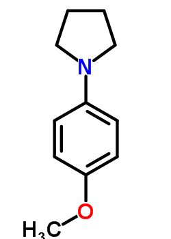 1-(4-甲氧基-苯基)-吡咯烷结构式_54660-04-7结构式