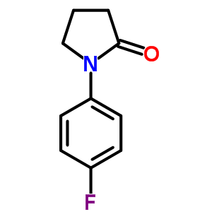 1-(4-氟苯基)-2-吡咯烷酮结构式_54660-08-1结构式