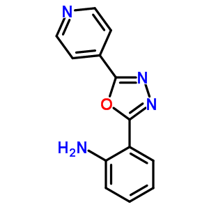 2-(5-吡啶-4-基-[1,3,4]噁二唑-2-基)-苯胺结构式_54754-58-4结构式