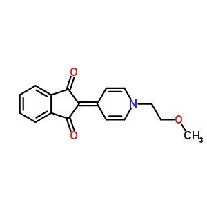 2-[1-(2-Methoxyethyl)pyridin-4(1h)-ylidene]-1,3-indanedione Structure,54778-70-0Structure