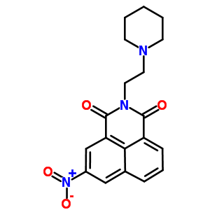 2-(2-哌啶乙基)-5-硝基-1H-苯并[de]异喹啉-1,3(2H)-二酮结构式_54824-19-0结构式