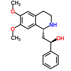 (1R*,2r*)-1-(2-羟基-2-苯基乙基)-6,7-二甲氧基-1,2,3,4-四氢-异喹啉结构式_548443-20-5结构式