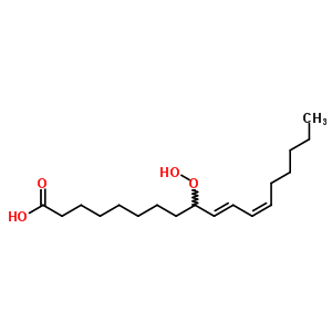 (10E,12z)-9-hydroperoxyoctadeca-10,12-dienoic acid Structure,5502-91-0Structure