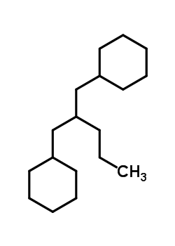 1-Cyclohexyl-2-(cyclohexylmethyl)pentane Structure,55030-21-2Structure