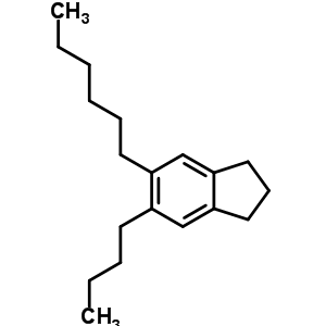 5-Butyl-6-hexyl-2,3-dihydro-1h-indene Structure,55030-45-0Structure