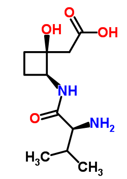 (1S,2r)-2-[[(s)-2-amino-3-methyl-1-oxobutyl ]amino]-1-hydroxycyclobutaneacetic acid Structure,55051-90-6Structure