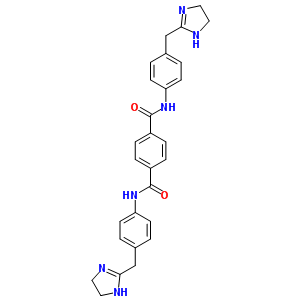 N,N-双[4-(4,5-二氢-1H-咪唑-2-甲基)苯基]苯-1,4-二羧酰胺结构式_5507-11-9结构式