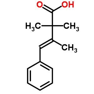 (E)-2,2,3-trimethyl-4-phenyl-but-3-enoic acid Structure,55078-29-0Structure