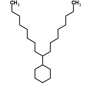 (1-Octylnonyl)cyclohexane Structure,55124-77-1Structure