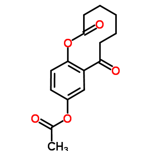 10-(乙酰氧基)-4,5,6,7-四氢-2H-1-苯并氧杂环辛三烯-2,8(3H)-二酮结构式_55129-60-7结构式