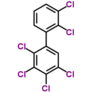 2,2,3,3,4,5-Hexachlorobiphenyl Structure,55215-18-4Structure