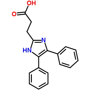 3-(4,5-Diphenyl-1h-imidazol-2-yl)propanoic acid Structure,55217-15-7Structure