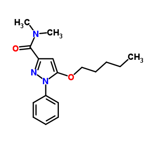 N,n-dimethyl-5-(pentyloxy)-1-phenyl-1h-pyrazole-3-carboxamide Structure,55227-81-1Structure