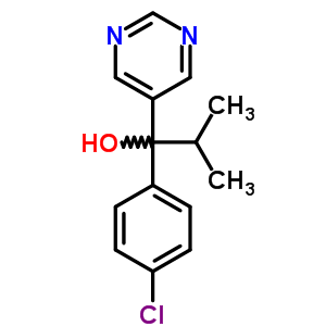 1-(4-Chlorophenyl)-2-methyl-1-pyrimidin-5-yl-propan-1-ol Structure,55283-69-7Structure