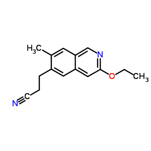 3-(3-Ethoxy-7-methyl-isoquinolin-6-yl)propanenitrile Structure,55329-75-4Structure