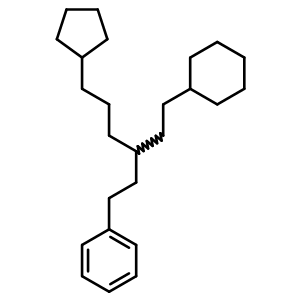 [3-(2-Cyclohexylethyl)-6-cyclopentylhexyl ]benzene Structure,55334-30-0Structure