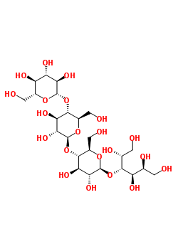 O-beta-d-glucopyranosyl-(1-4)-o-beta-d-glucopyranosyl-(1-4)-o-beta-d-glucopyranosyl-(1-4)-d-glucitol Structure,5548-55-0Structure