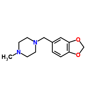 1-Methyl-4-(3,4-methylenedioxybenzyl)piperazine Structure,55500-12-4Structure