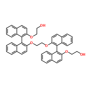 2-[1-[2-[2-[1-[2-(2-羟基乙氧基)萘-1-基]萘-2-基]氧基乙氧基]萘-1-基]萘-2-基]氧基乙醇结构式_55515-91-8结构式