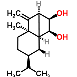 (1R,3aβ,7aβ)-octahydro-4-methyl-8-methylene-7α-isopropyl-1α,4α-methano-1h-indene-2β,3β-diol Structure,55556-01-9Structure