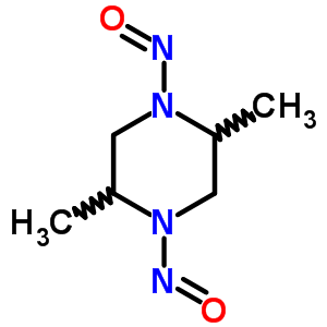 (6ci,9ci)-2,5-二甲基-1,4-二亚硝基-哌嗪结构式_55556-88-2结构式